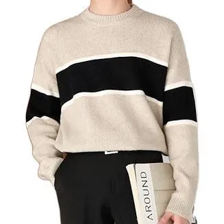 পুরুষদের বুনন পুলওভার জ্যাকার্ড ডিজাইন রাউন্ড নেক সোয়েটার